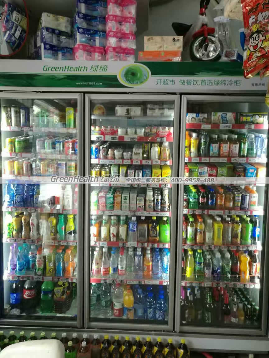 三門(mén)飲料展示柜